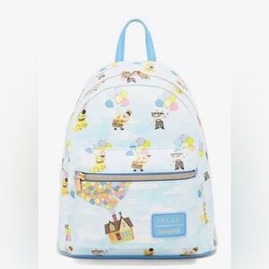 Loungefly Pixar ‘UP’ Mini Bag - Blue and Multicolor